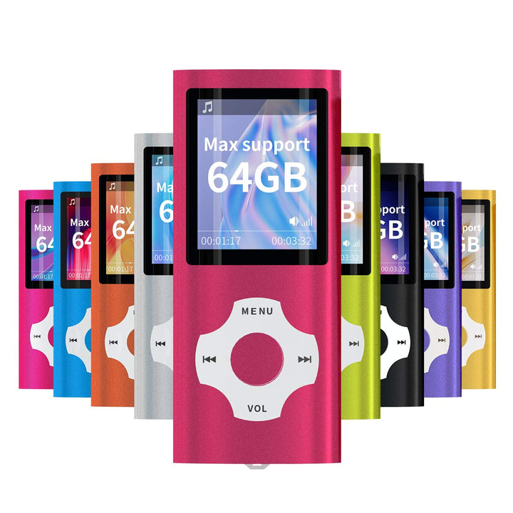 Mymahdi MP3 / MP4 beweglicher Spieler, Rot mit 1.8 Zoll LCD-Schirm und Memory Card Einbauschlitz, ma