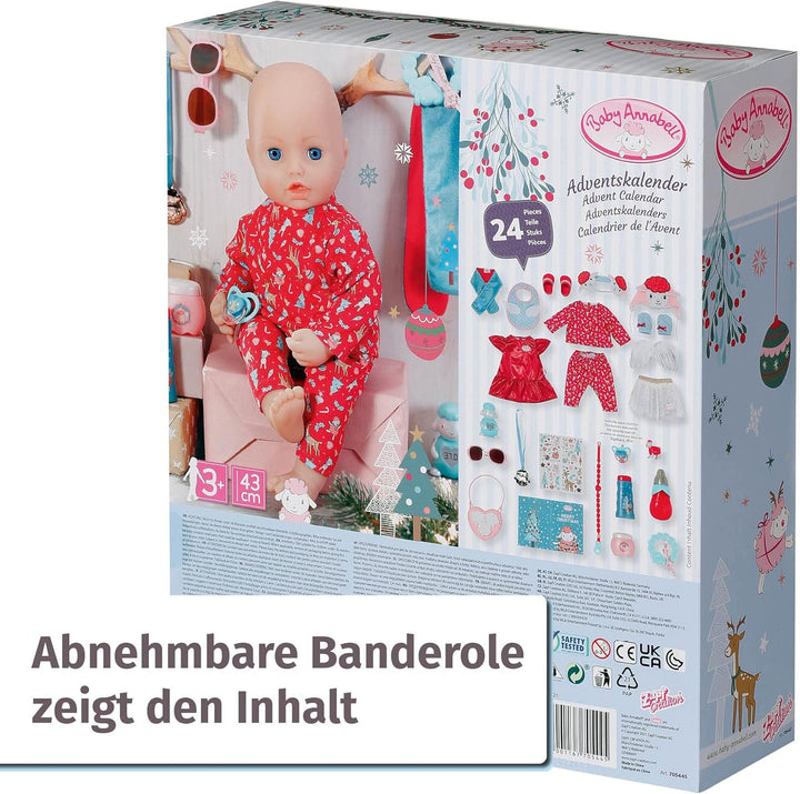 Zapf Creation 705445 Baby Annabell Advent Calendar - Puppenadventskalender mit 24 Überaschungen best