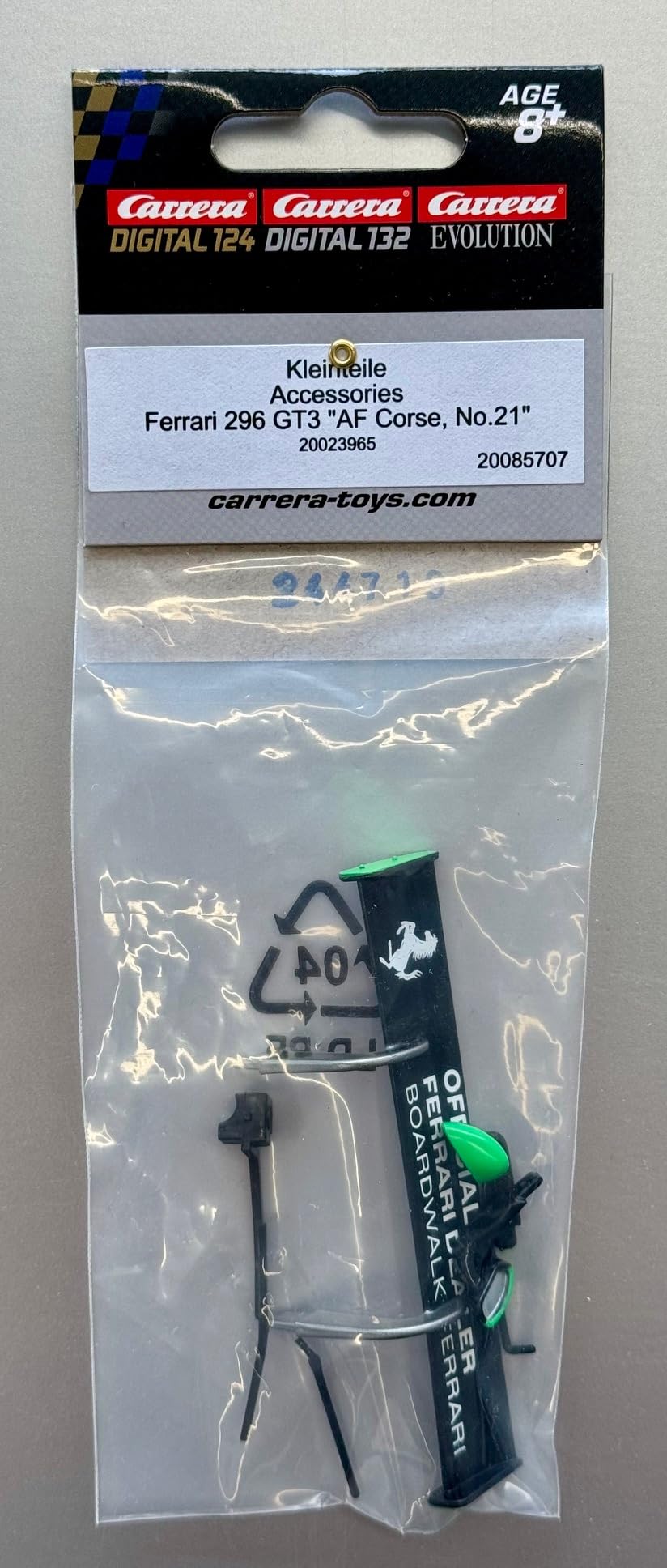 Carrera Digital124 Heckspoiler/Kleinteile für das Modell Ferrari 296 GT3 AF Corse, No.21 23965