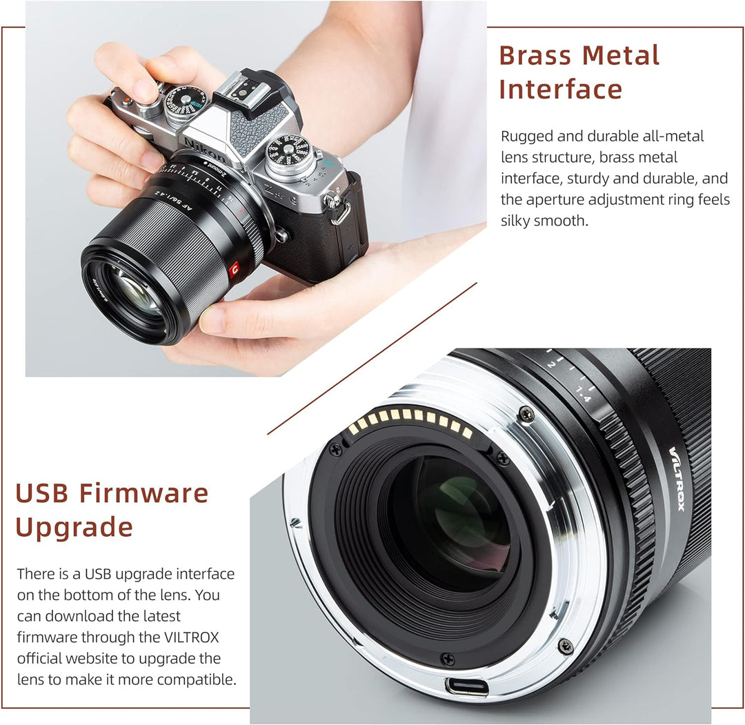 VILTROX 56mm F1.4 Z Autofokus APS-C mit Progressiv Motor Unterstützen Sie die Augenkontrolle Porträt