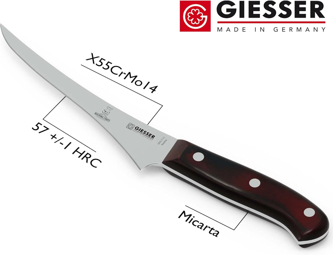 Giesser seit 1776 - Made in Germany - Filetiermesser 17 cm Rocking Chefs, PremiumCut Filet No 1, Fil