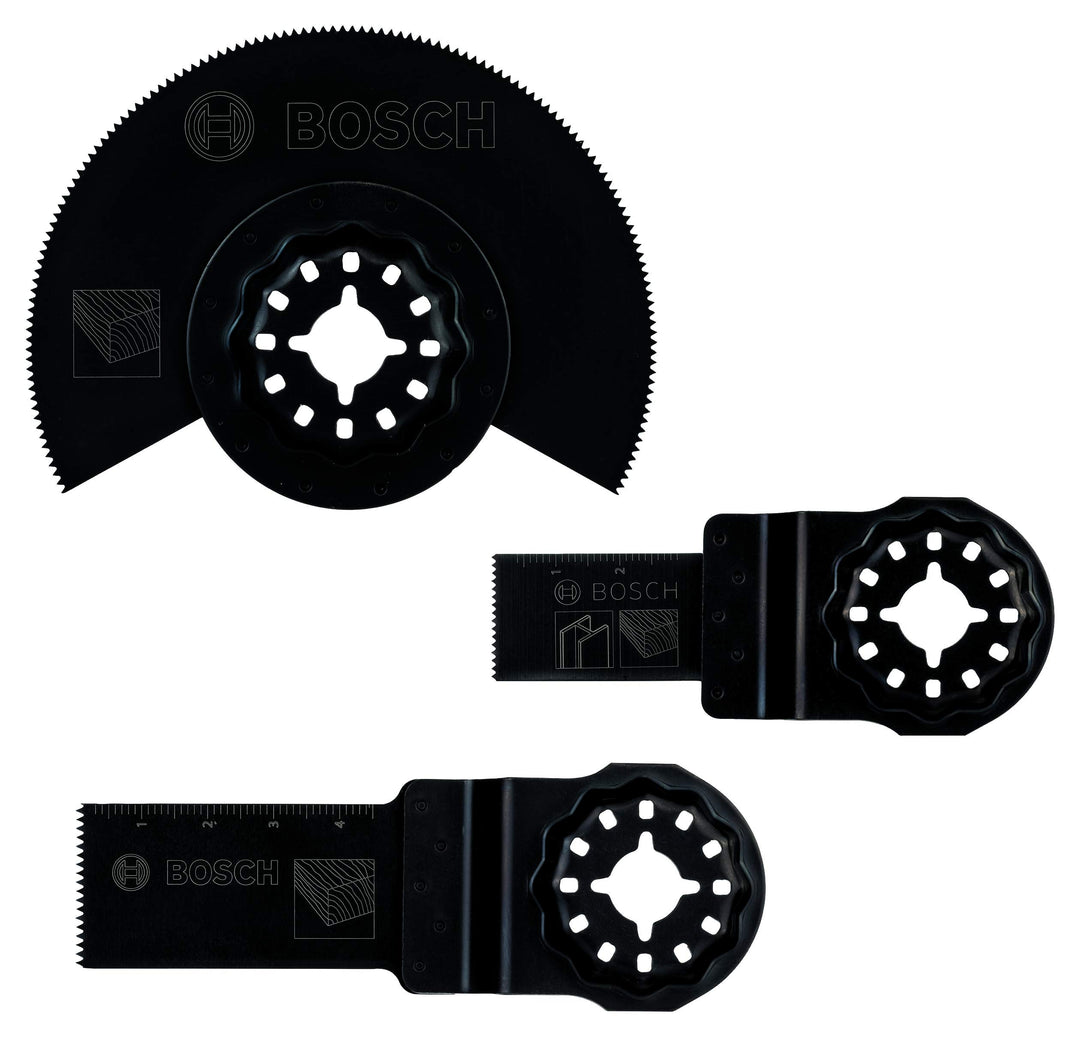 Bosch Accessories DIY 3tlg. Starter-Set (Holz für Multifunktionswerkzeuge Starlock)