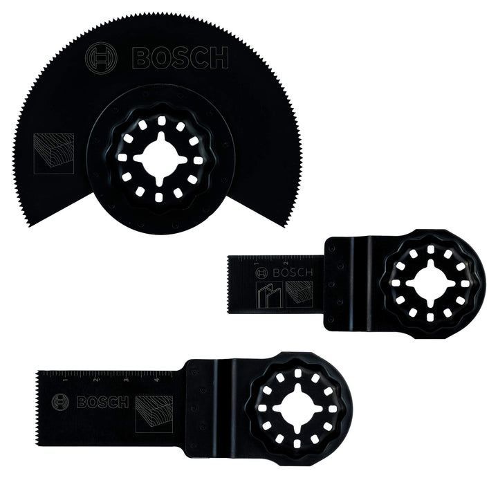 Bosch Accessories DIY 3tlg. Starter-Set (Holz für Multifunktionswerkzeuge Starlock)