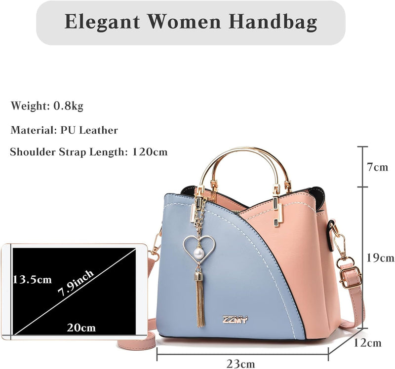 FANDARE Handtaschen für Damen Tote Beutel Umhängetaschen Wasserdicht Schultertasche Tragetasche PU-L