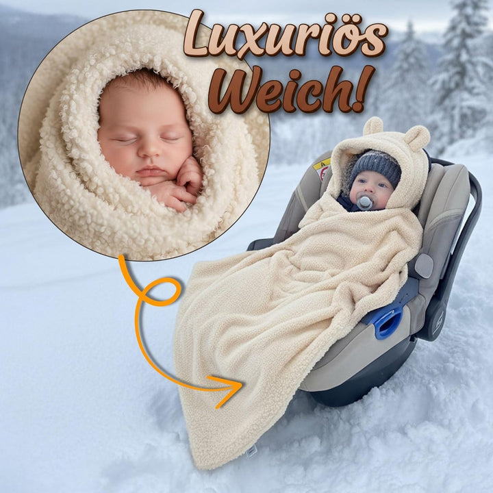 Einschlagdecke Babyschale Baby Decke - Winterschlafsack Blanket Fusssack Kinderwagen Zubehör für Neu