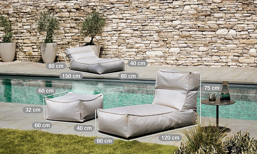 Blomus Outdoor-Lounger -Stay- Sonnenliege Bodenkissen Wasserfest (Cloud) Cloud One size, Cloud One s