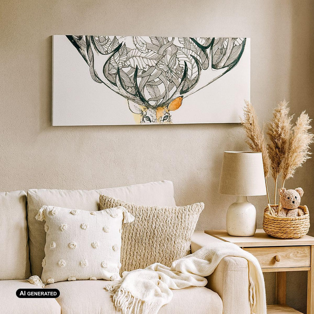 Panorama Bilder auf Leinwand 100x40cm Leinwandbild Lieber Wilde Blumen Wald Gross Wanddeko Bild Schl