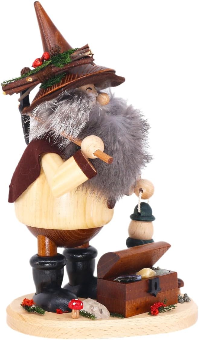 Drechselwerkstatt Uhlig DWU | Erzgebirgisches Räuchermännchen Räuchermann | Weihnachtsdekoration Han