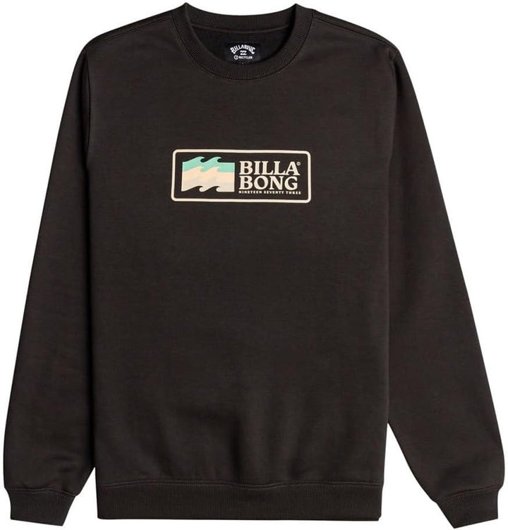 Billabong Herren Swell Cr Sweatshirt (1er Pack) XL Schwarz, XL Schwarz