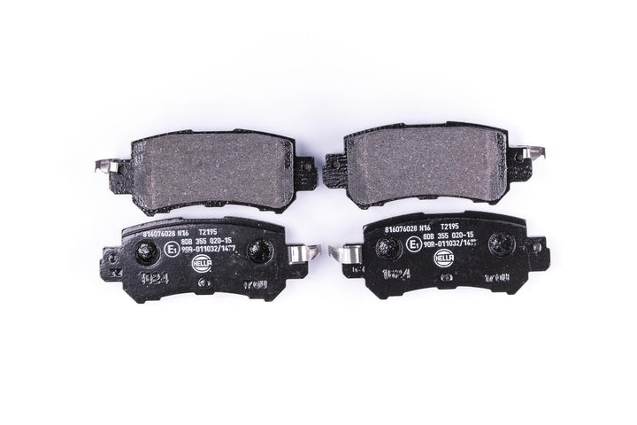 HELLA PAGID 8DB 355 020-151 Bremsbelagsatz - T2195 - Dicke/Stärke: 14.4mm - mit akustischer Verschle