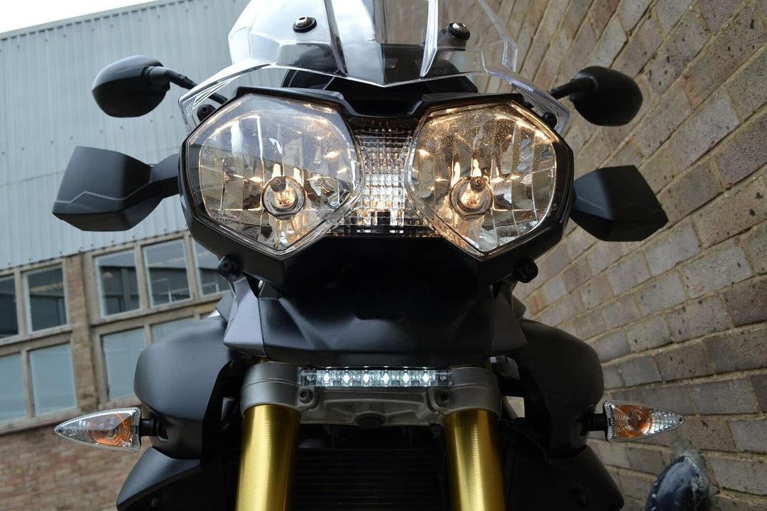 Alchemy Parts Motorrad-LED-Tagfahrlichtleiste | Markierungslicht | 12cm Länge, 6 LEDs | Ideal für Sp