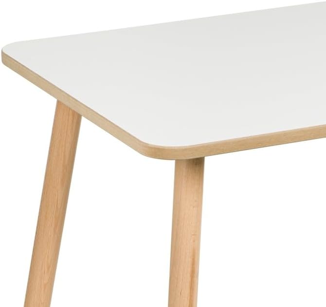 P&amp;P Furniture Kindertisch Weiss 60×40×47 cm – Stabiler Spieltisch &amp; Lerntisch für Kinder 2–7 J. – MD