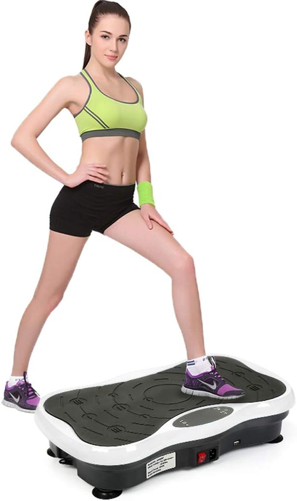 Fitness Platte Vibrationstrainer, für den Büro-Wohnzimmer, Multi-Funktions mit Bluetooth und USB,Vib