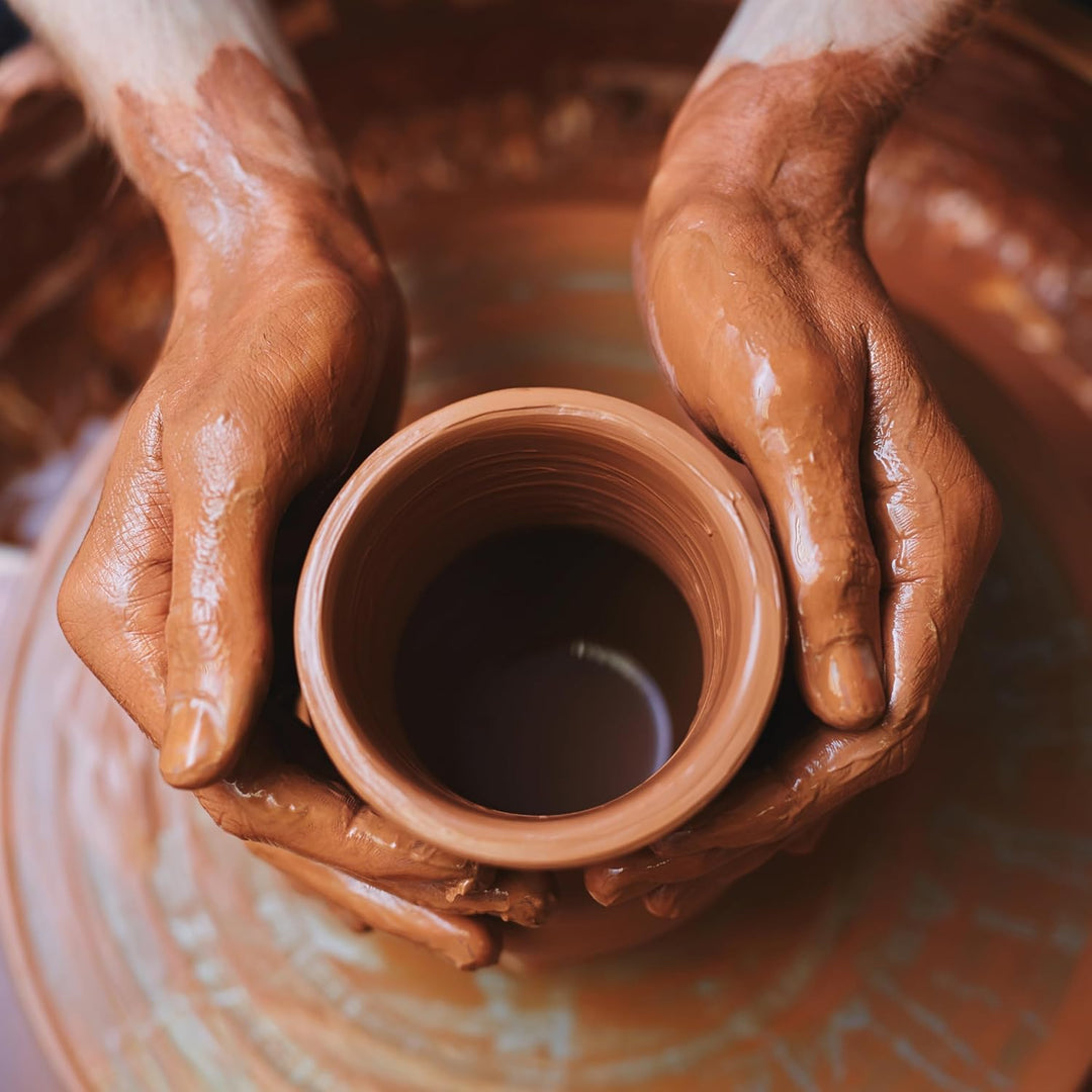 Terracotta Bewässerungshilfe handgefertigt | Giesshilfe modern | Pflanzenbewässerung ohne Strom (3 x