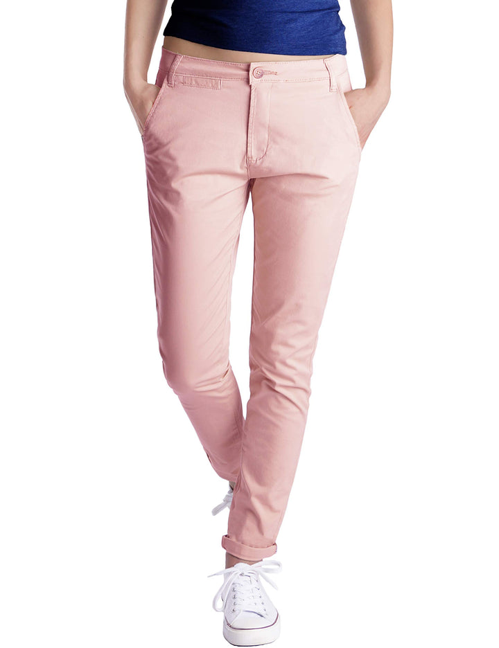 Fraternel Chino Damenhose Stoffhose normal Waist M Rosa, M Rosa