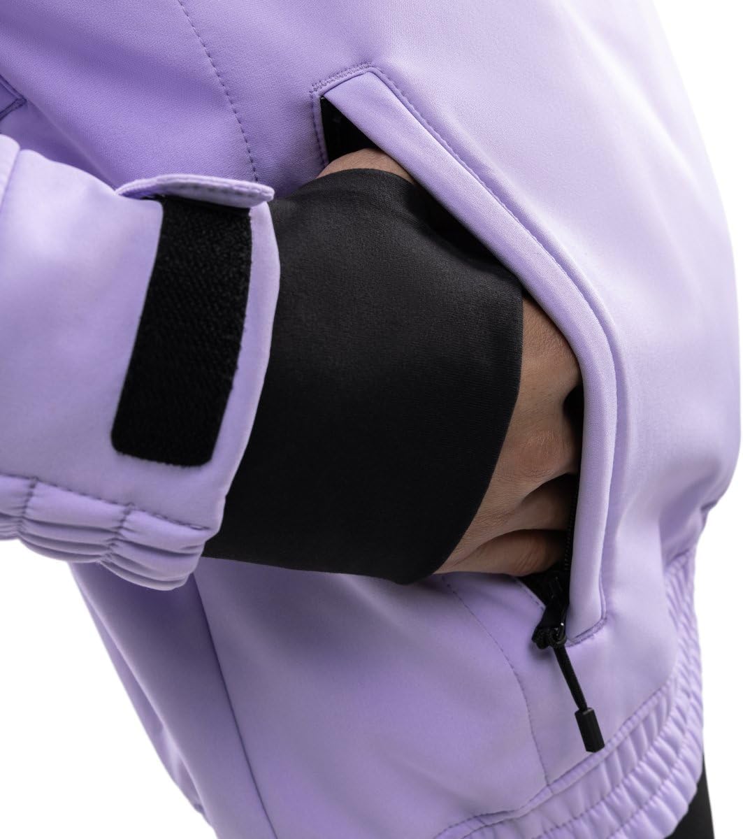 SIROKO W1 Ski- & Snowboardjacke Herren Wasserdicht Wärmeschutz Fronttasche Wintersport XXS Lavendel,