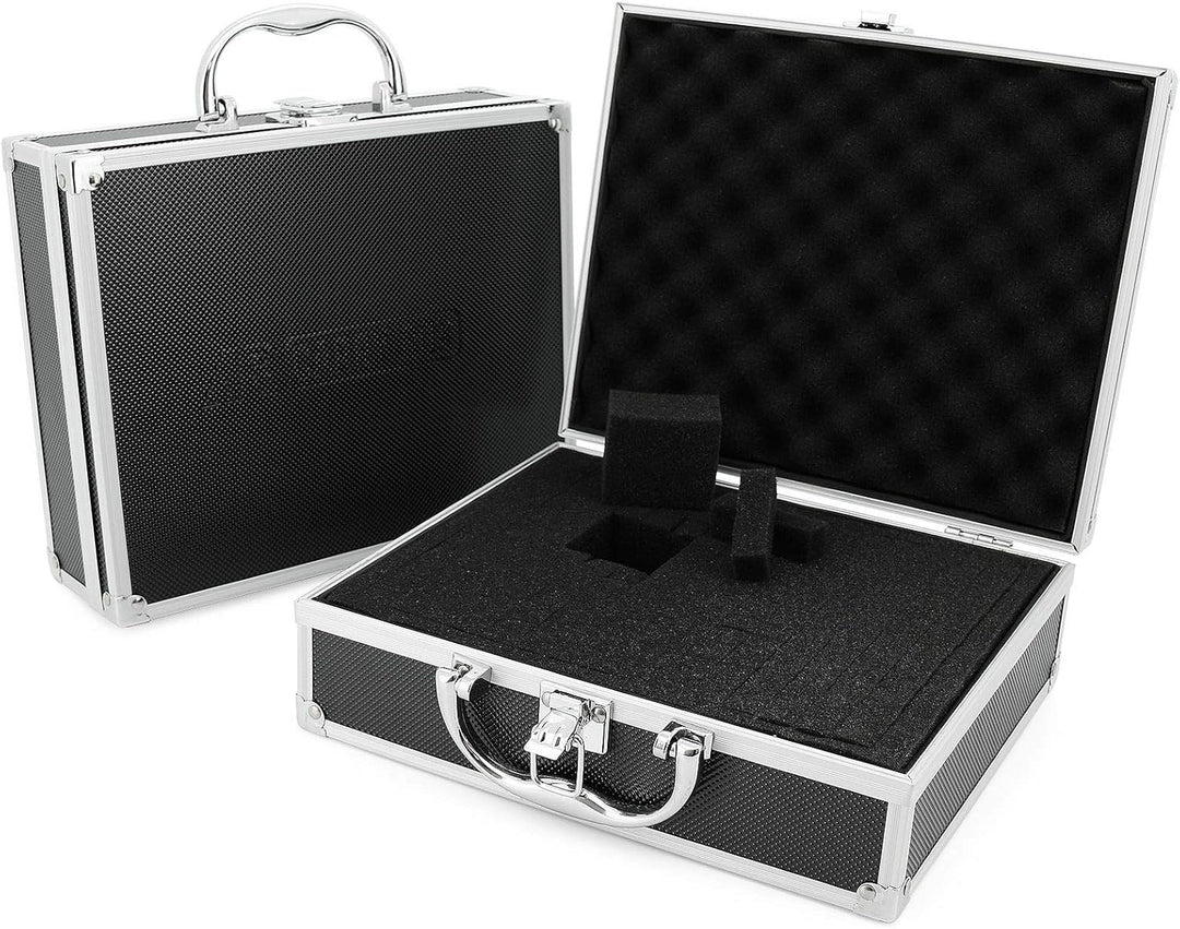 AR Carry Box® Kleine Alubox Alukoffer Aluminium Koffer Werkzeugkoffer leer 260x210x80mm Alu/Schwarz,