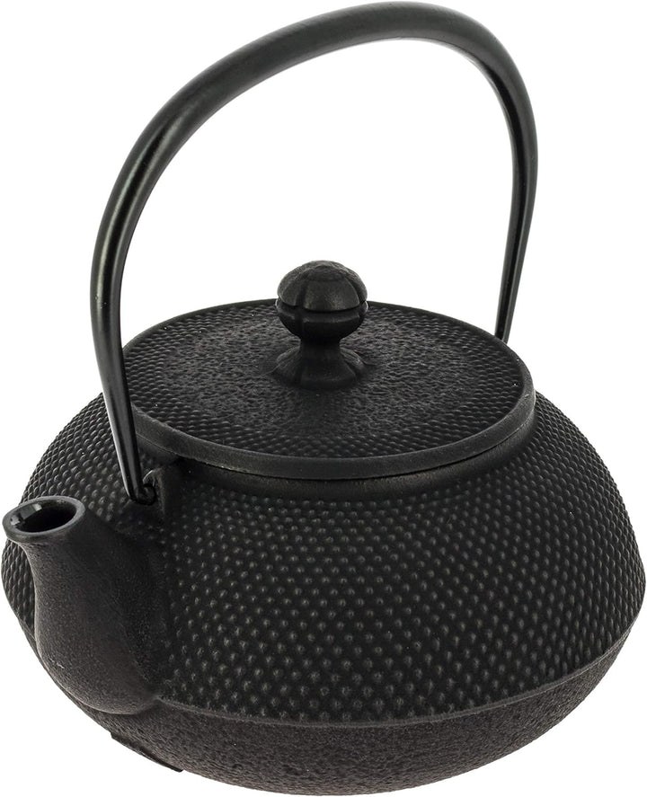 Iwachu Japanische Gusseisen Teekanne mit Filter und Traditionelles Design 900 ml schwarz