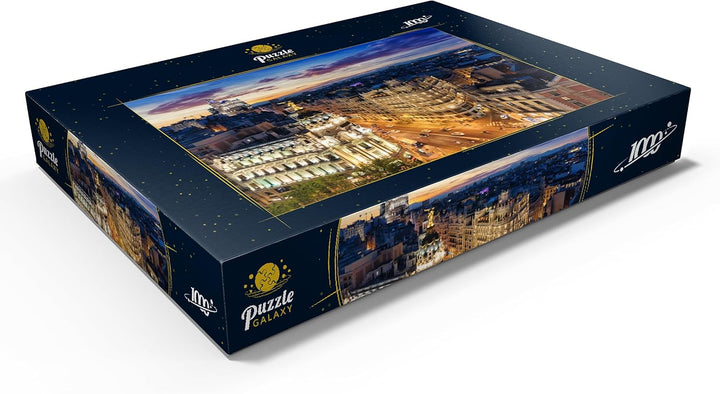 Skyline von Madrid, Spanien - Premium 1000 Teile Puzzle - MyPuzzle Sonderkollektion von Puzzle Galax
