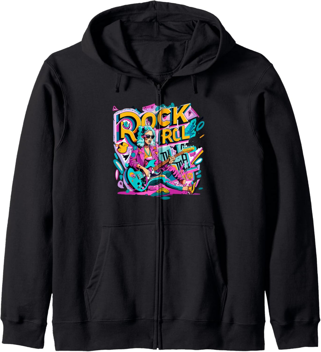 Rock N Roll Girl Violett Darla Kapuzenjacke