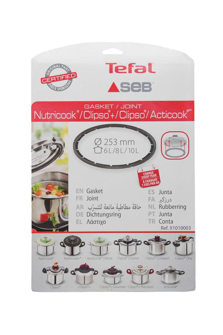 Dichtung ø 253 mm X1010003 kompatibel mit/Ersatzteil für SEB Tefal Nutricook 8 /10Liter Schnellkocht