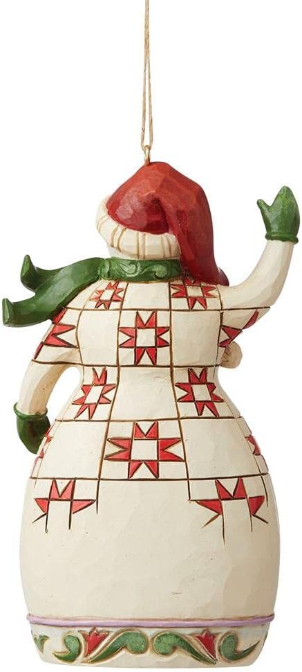 Rot & Grün Schneemann Ornament