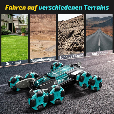 Hot Bee Ferngesteuertes Auto ab 5 6 7 8 Jahre, RC Auto Geschenk Junge 5 6 7 8 Jahre, 8WD Spielzeug A