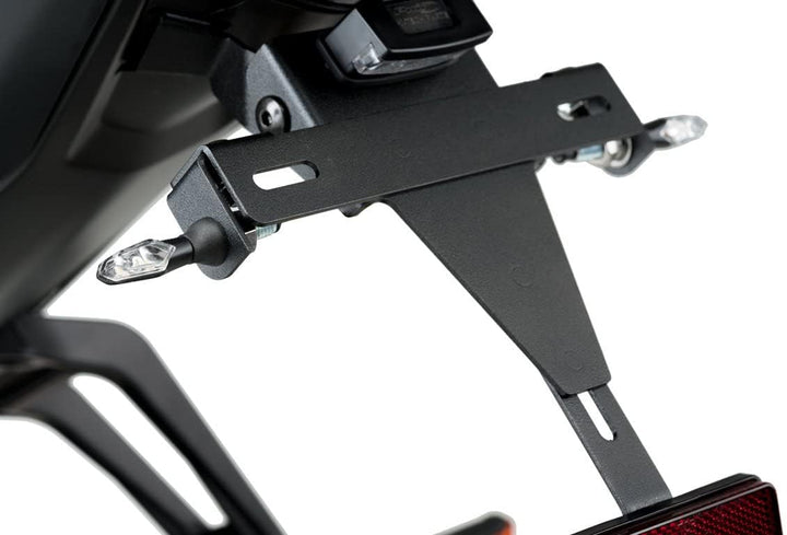 Puig 3734N Handyhalterungssystem mit Waagrechter Befestigung Schwarz