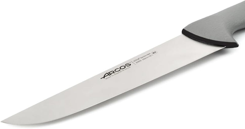 Arcos 240500 Serie Colour Proof - Metzgermesser - Klinge Nitrum Edelstahl 250 mm - HandGriff Polypro