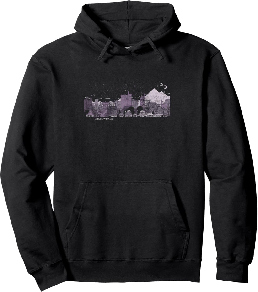 Disney Pixar Die Willowdale-Skyline von Onward Pullover Hoodie