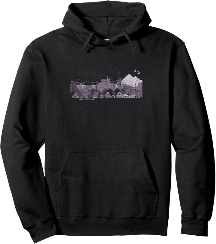 Disney Pixar Die Willowdale-Skyline von Onward Pullover Hoodie