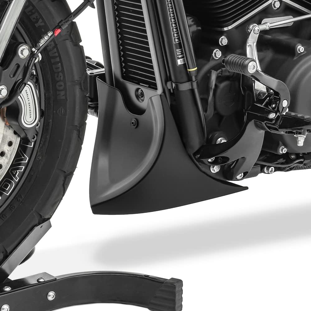 Bugspoiler Universal Kompatibel für Chopper Cruiser Bobber Frontspoiler CP9 schwarz matt