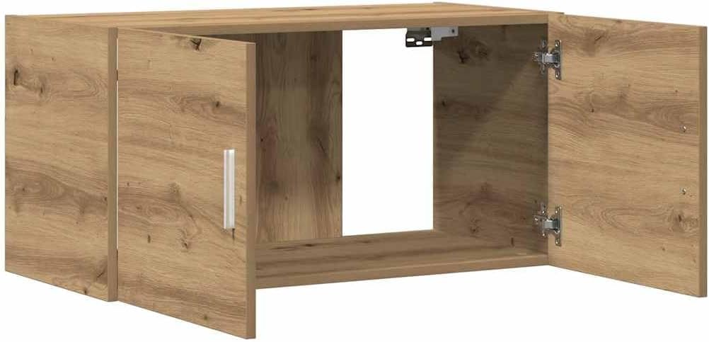 vidaXL Wandschrank Artisan-Eiche 80x39x40 cm Holzwerkstoff, TV-Hängeschrank, TV-Hängeschränke, schwe