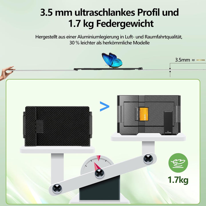 Laptop Bildschirm Erweiterung, 15.6 Inch FHD IPS Laptop Monitor Erweiterung, Laptop Screen Extender