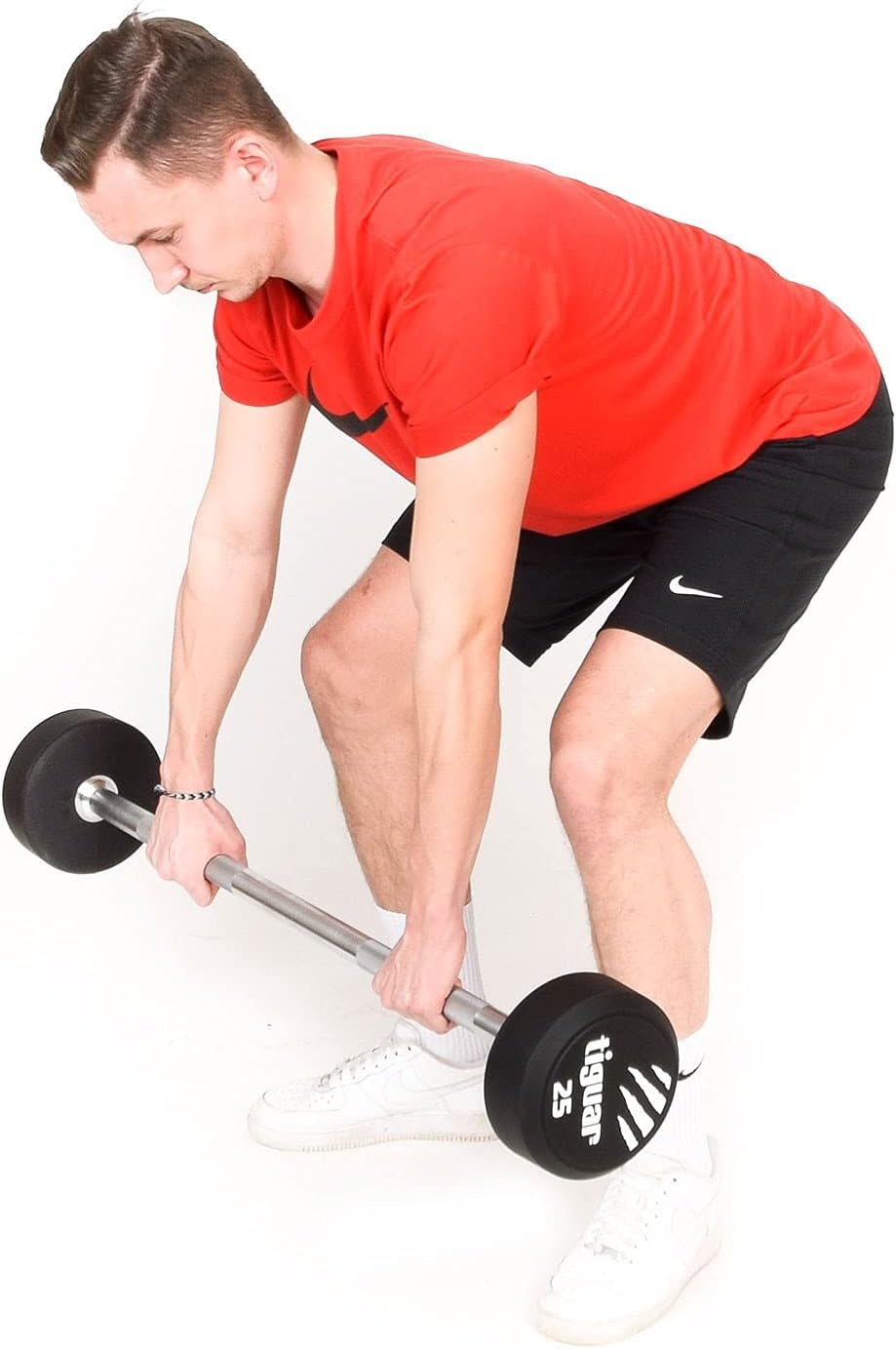 Tiguar Straight PU Barbell 10 kg Langhantel Krafttraining Gewichte Hantel