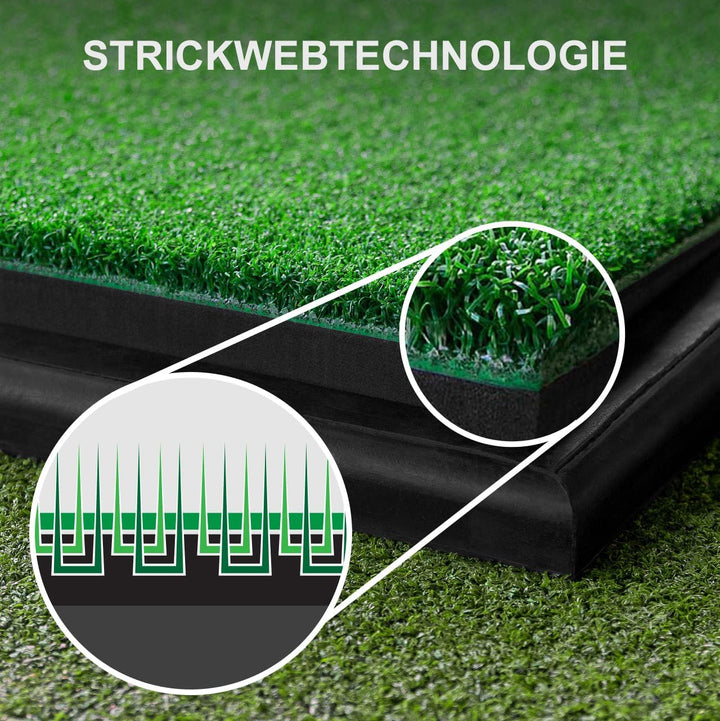 FORB Golf Lehrmatte | Ausrichtungslinen &amp; 4X Tee-Positionen Matte nur, Matte nur