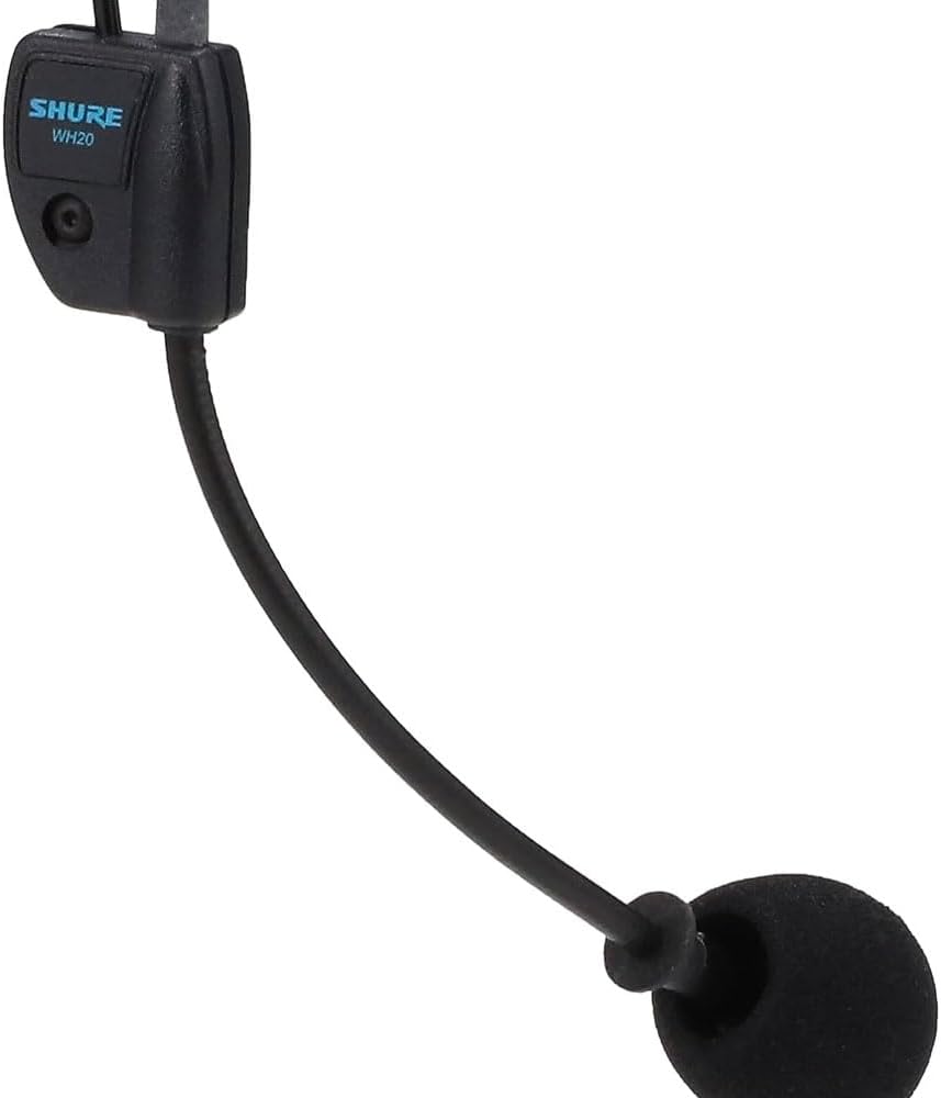Shure WH20 Dynamisches Headset -Mikrofon (Wired) - robuste, leichte, sichere Passform für aktive Mik