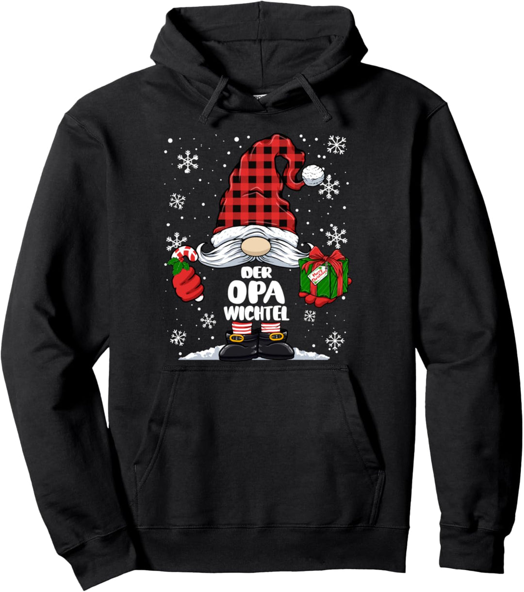Opa Wichtel Weihnachts-Wichtel Design Herren Pullover Hoodie