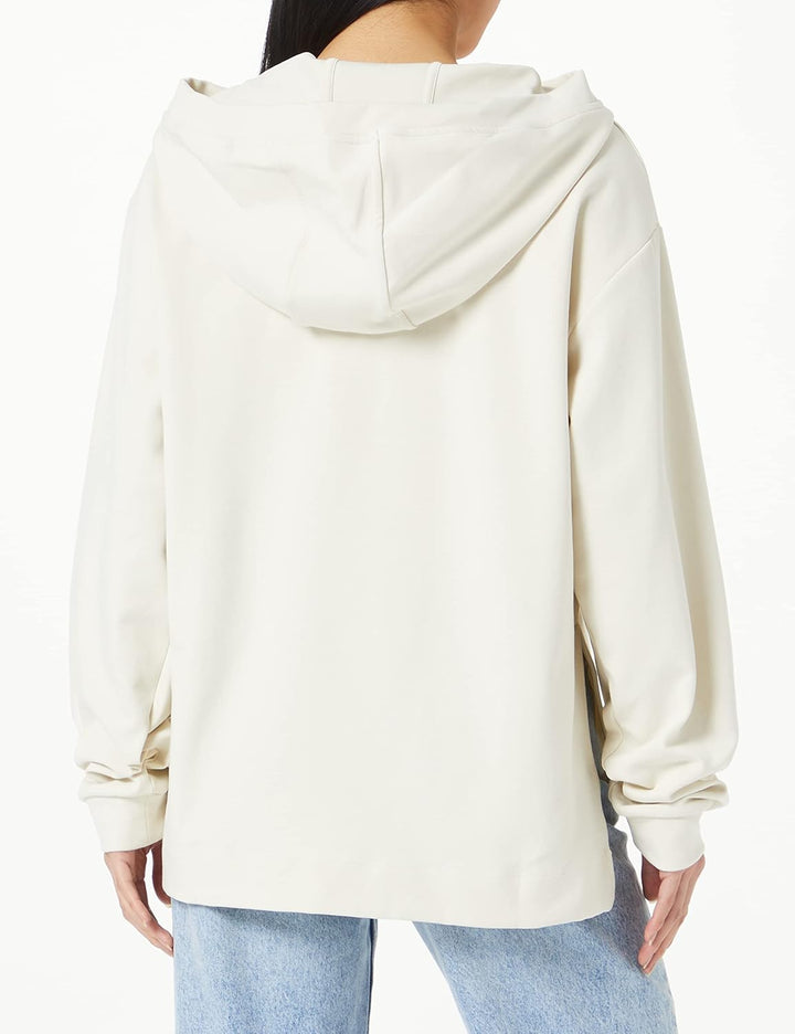 SISLEY Damen Hooded Sweatshirt, L Creamy White 0l8