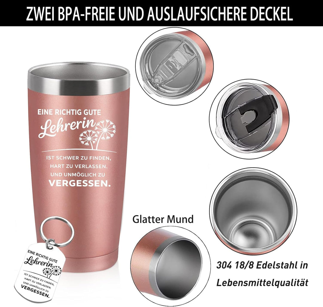 Lehrerin Geschenk, Abschiedsgeschenk Lehrerin, Geschenk für Lehrer zum Abschied, Bester Lehrer, 20oz