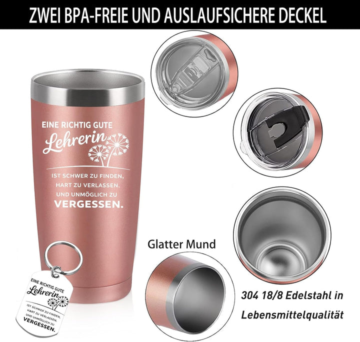 Lehrerin Geschenk, Abschiedsgeschenk Lehrerin, Geschenk für Lehrer zum Abschied, Bester Lehrer, 20oz