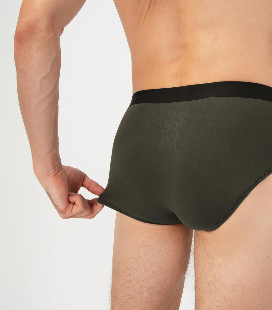 Separatec Herren Boxershorts 4er Pack Doppelbeutel Dual Pouch, Bambus Unterhosen Männer, Stretcken H
