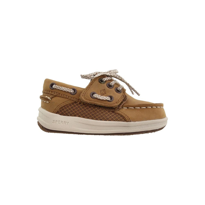 Sperry Boys' Gamefish Boat Shoe, Dark Tan, 1 Medium US Little Kid