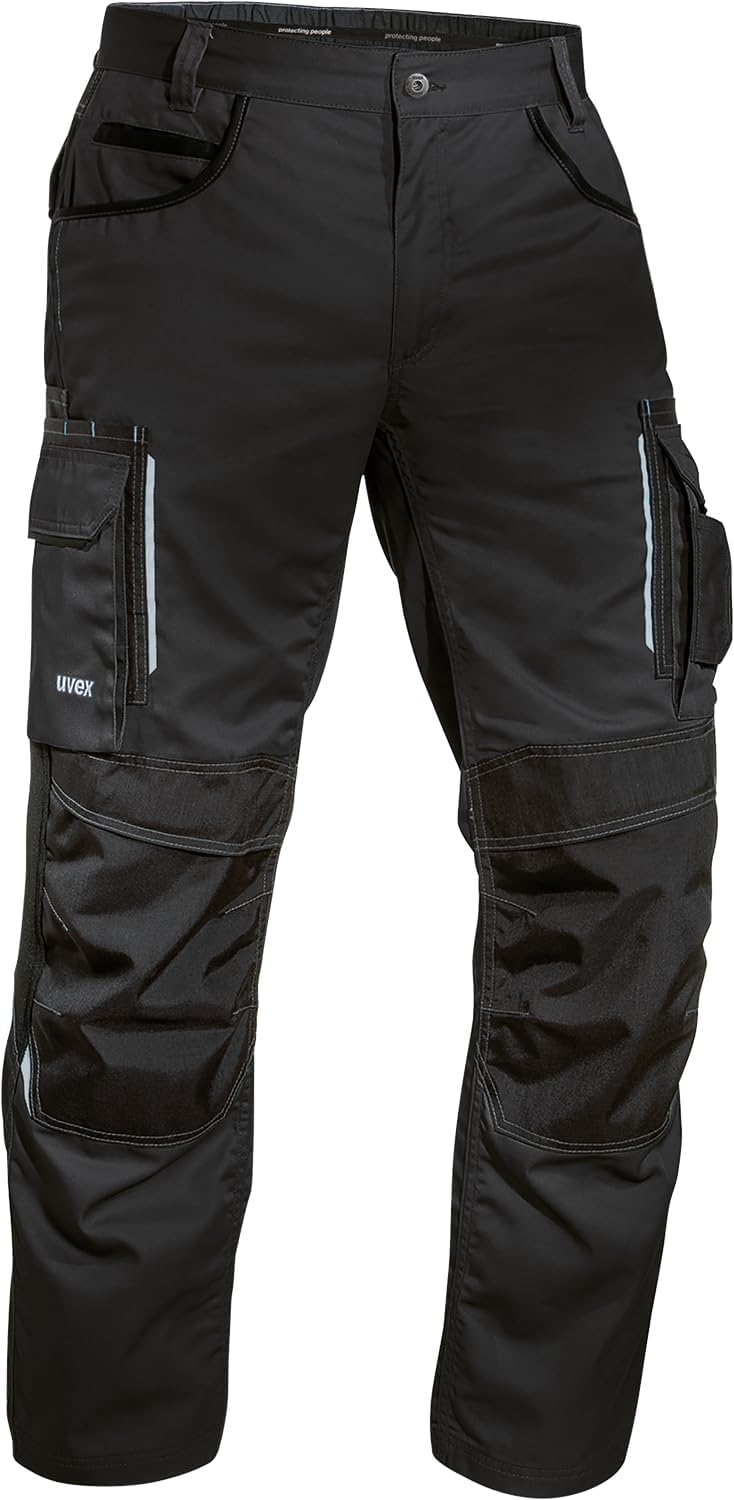 Uvex Tune-up Herren-Arbeitshose lang - robuste Männer-Arbeitshosen mit Kniepolster-Taschen - 35% Bau
