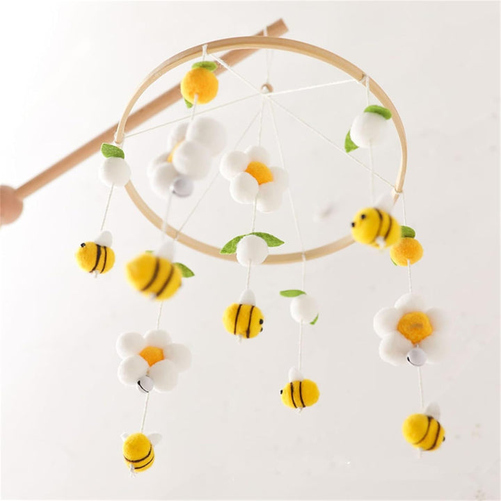 Herfair Bienen Baby Mobiles Bettglocke Blumen, Mobile Baby Windspiele Babybett Anhänger Baby Mobile