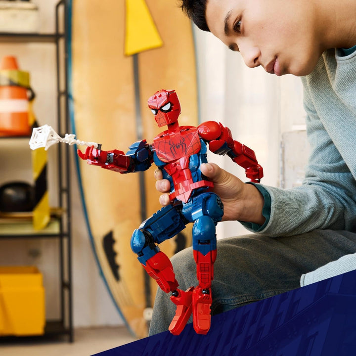 LEGO | Marvel Spider-Man-Figur - Superhelden Spielzeug inkl. Minifigur zum Sammeln - DIY Deko - Gesc