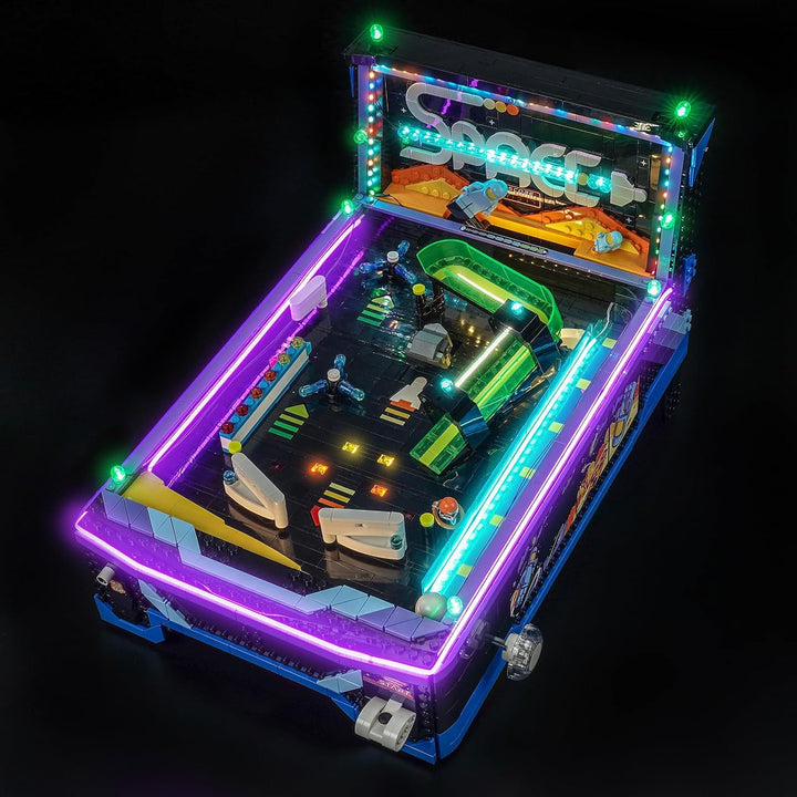 Fernbedienung Licht-Kit Kompatibel mit Lego 11374 Arcade Pinball Machine | Nur Lichtset, Modell Nich