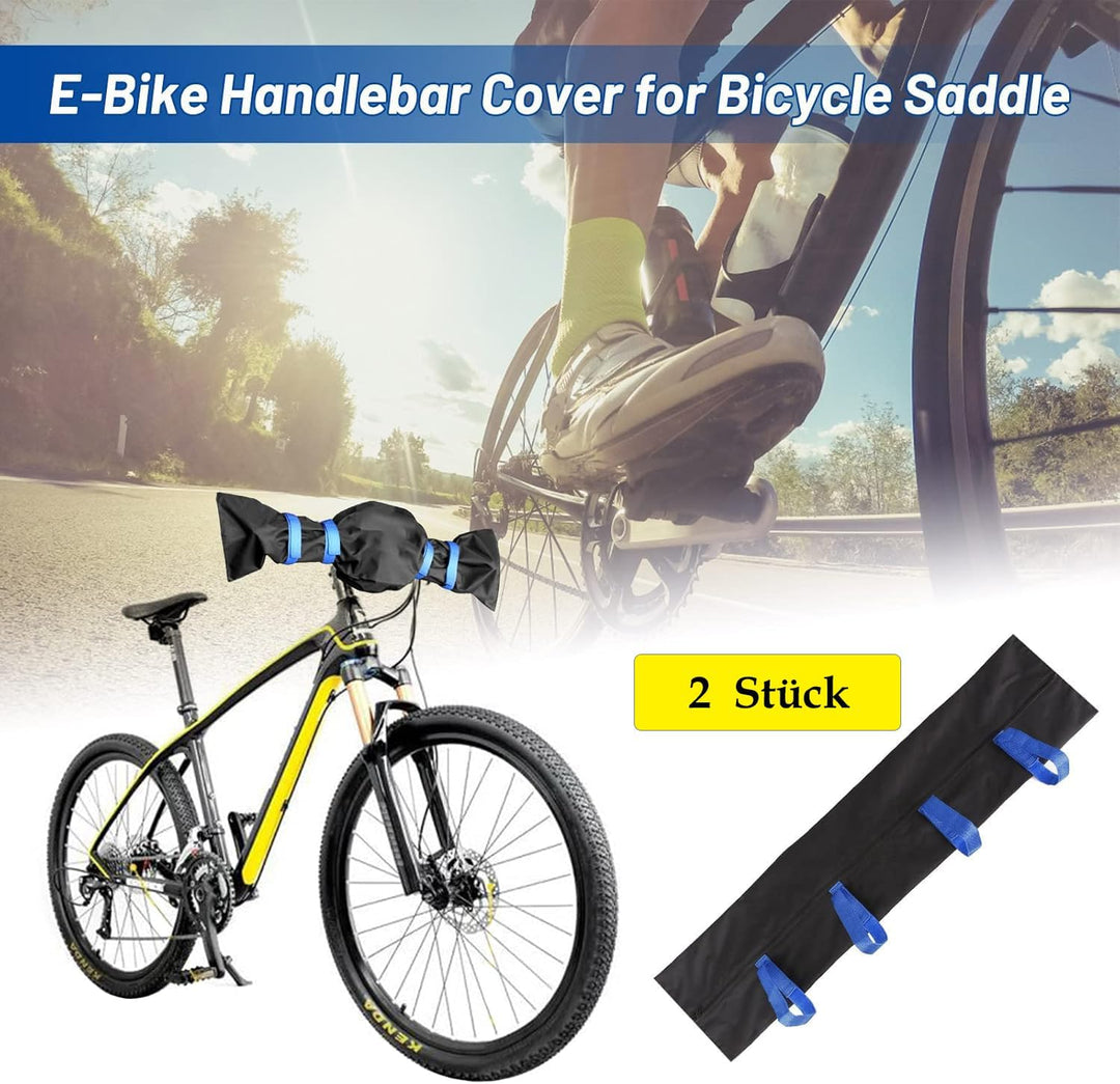 2 Stück Ebike Lenkerschutzhülle Transportschutz Schutz vor Nässe Staub und Schmutz Regenschutz Fahrr
