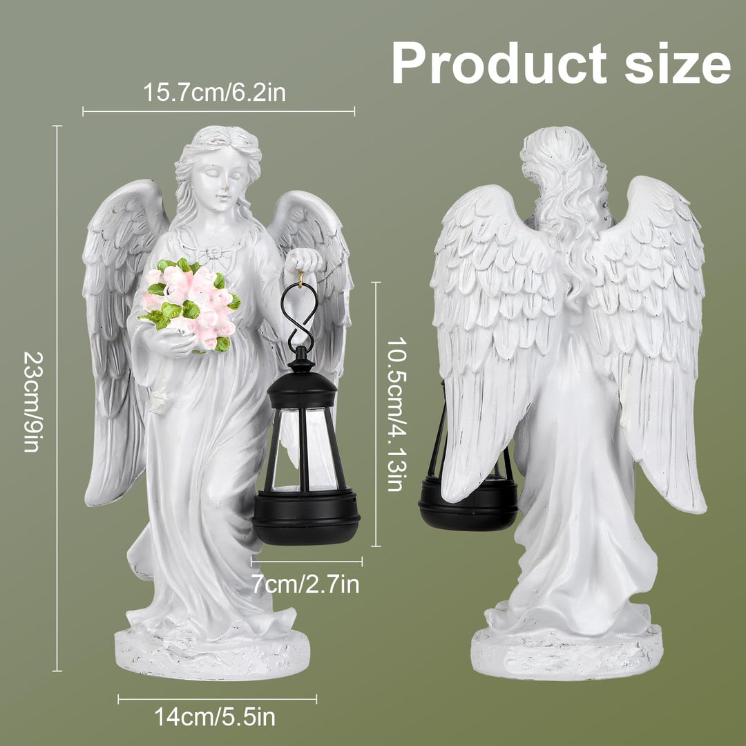 Engel Gartenstatuen, Grabschmuck Wetterfest: Grabengel, Aussen Friedhof Deko, Wetterfeste Grabdeko a