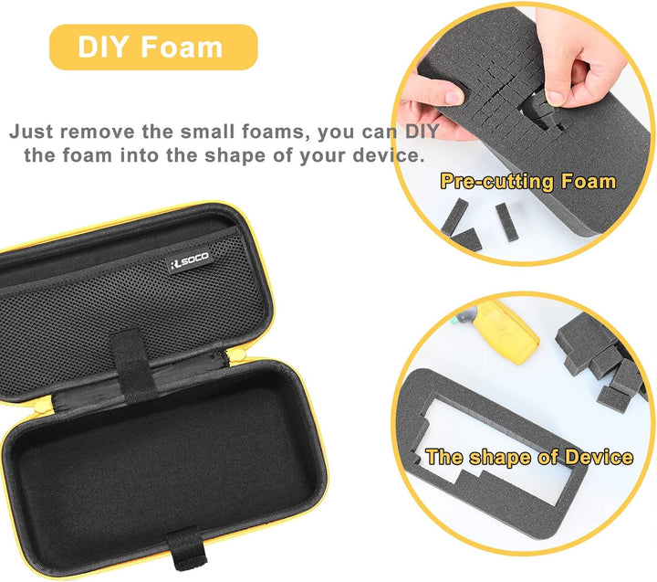 RLSOCO Tasche für FLIR TG165-X / TG267 / TG275 Wärmebildkamera & für Fluke VT04A mit DIY-Schaum (nur